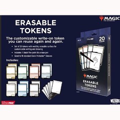 Ultra Pro: Magic The Gathering: Eraseable Tokens (20Ct)